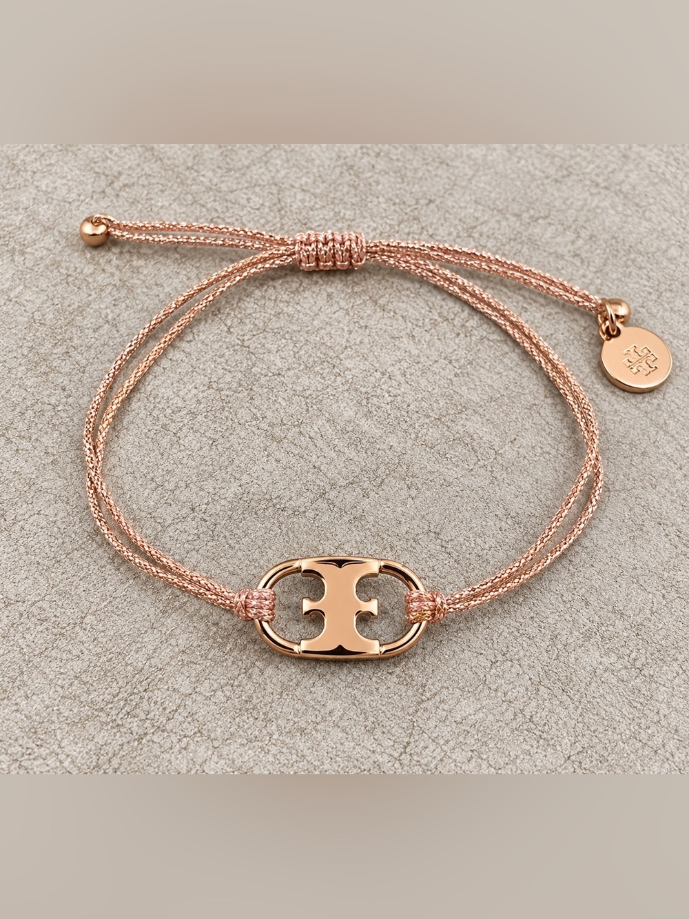 Tory Burch Lariat Rose Gold Bracelet